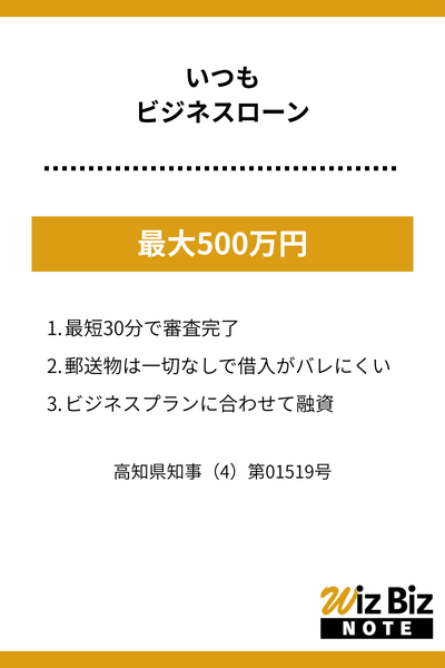 いつも「ビジネスローン」