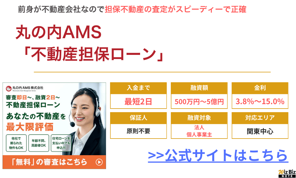 丸の内AMS「不動産担保ローン」