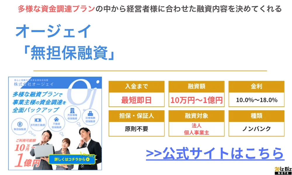 オージェイ ビジネスローン